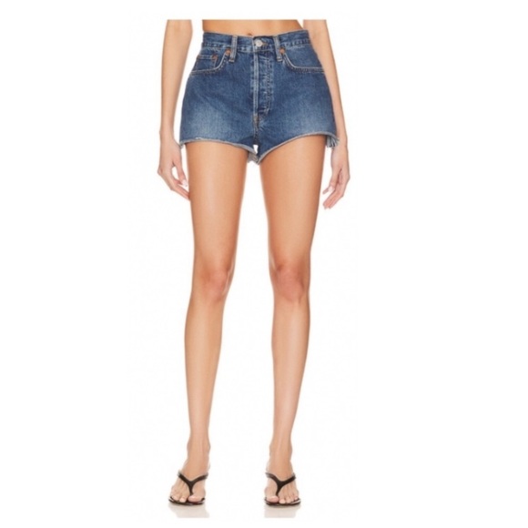 Re/Done 70’s High Rise Denim Shorts. Shorts